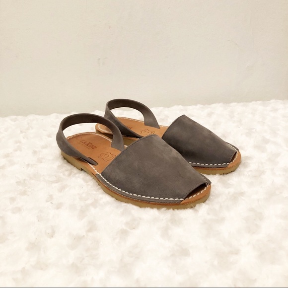 CalaXini Shoes - CalaXini | gray nubuck slingback peep toe sandals